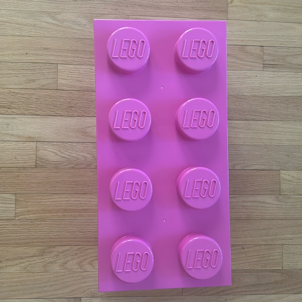 Lego Classic 8 Knobs Block Pink Storage Stackable Box - Container. Denmark